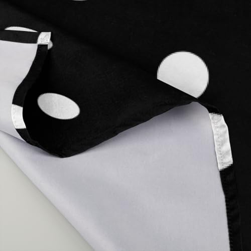 Servilletas de tela negras con lunares blancos 20x20 pulgadas pack 6 miniatura 3