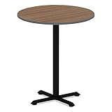 Alera ALETTRD36EW Reversible Laminate Table Top, Round, 35 1/2 Dia., Espresso/walnut