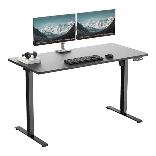 VVENACE One-Piece Electric Standing Desk, 48 x 24 Inch Adjustable