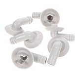 DONFAMDS 6個エアコン用排水ホースエルボーコネクタ 耐久性排水継手 空調冷