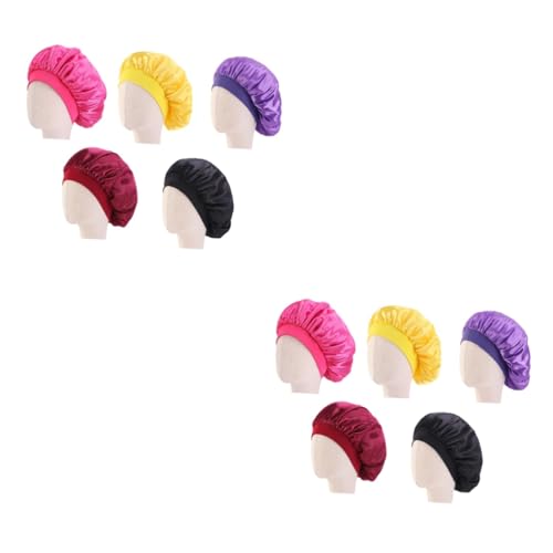Bonnets de sommeil Healvian couvre-chef satin élastique garçon fille