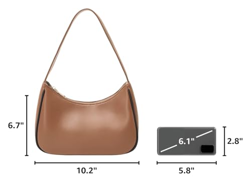 Image of CYHTWSDJ Shoulder Bags for Women, Cute Hobo Tote Handbag Mini Clutch Purse with Zipper Closure