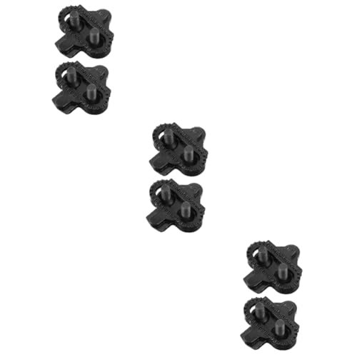 Yardwe 3pairs Bike Pedal Cleats for Cycling Durable Multi-Directional Release Easy Installation Compatible Various Shoes for Road and Mountain Biking