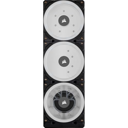 Corsair Hydro X Series XD7 RGB Combinaison Pompe/Réservoir (Système de Plaque de Distribution de 360 mm, Pompe D5 PWM, Réservoir de 140 ml, 36 LED RGB paramétrables Individuellement) Noir