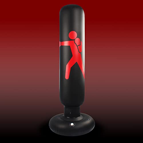 Punching Bag With Stand Adult - Free Standing Punching Bag For Adults - 63" Men Standing Boxing Bag Inflatable Kickboxing Bag For Training Mma Muay Thai Fitness #TOP7