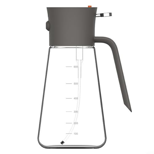 Dispensador de vinagre de aceite Botella de vidrio con función de pulverización y vertido, aceite de cocina de borosilicato para Mister Para barbacoa, parrilla, hornear, ensalada, aderezo, freidora de