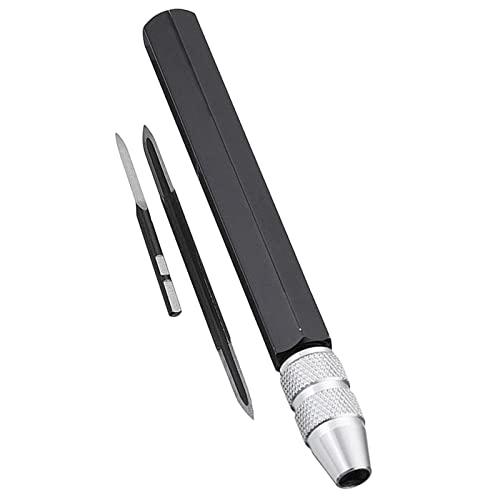 Ensemble de 1 Outil d'Ébavurage Réglable, Éliminateur de Métal Triangulaire avec Manche SC1200, Lames de Coupe BD5010, Ébavureuse SC8000 pour Travail du Métal – vue 3