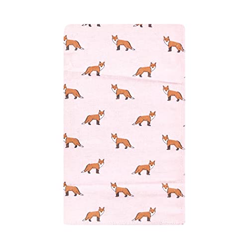 Image of Hudson Baby Unisex Baby Cotton Flannel Burp Cloths, Woodland Floral, One Size