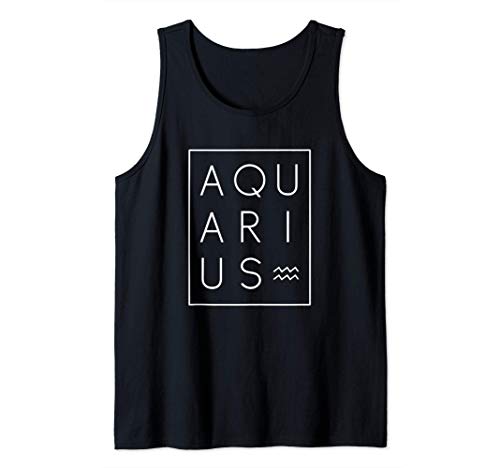 Aquarius Shirt Zodiac Sign Astrology Tshirt Birthday Gift Camiseta sin Mangas