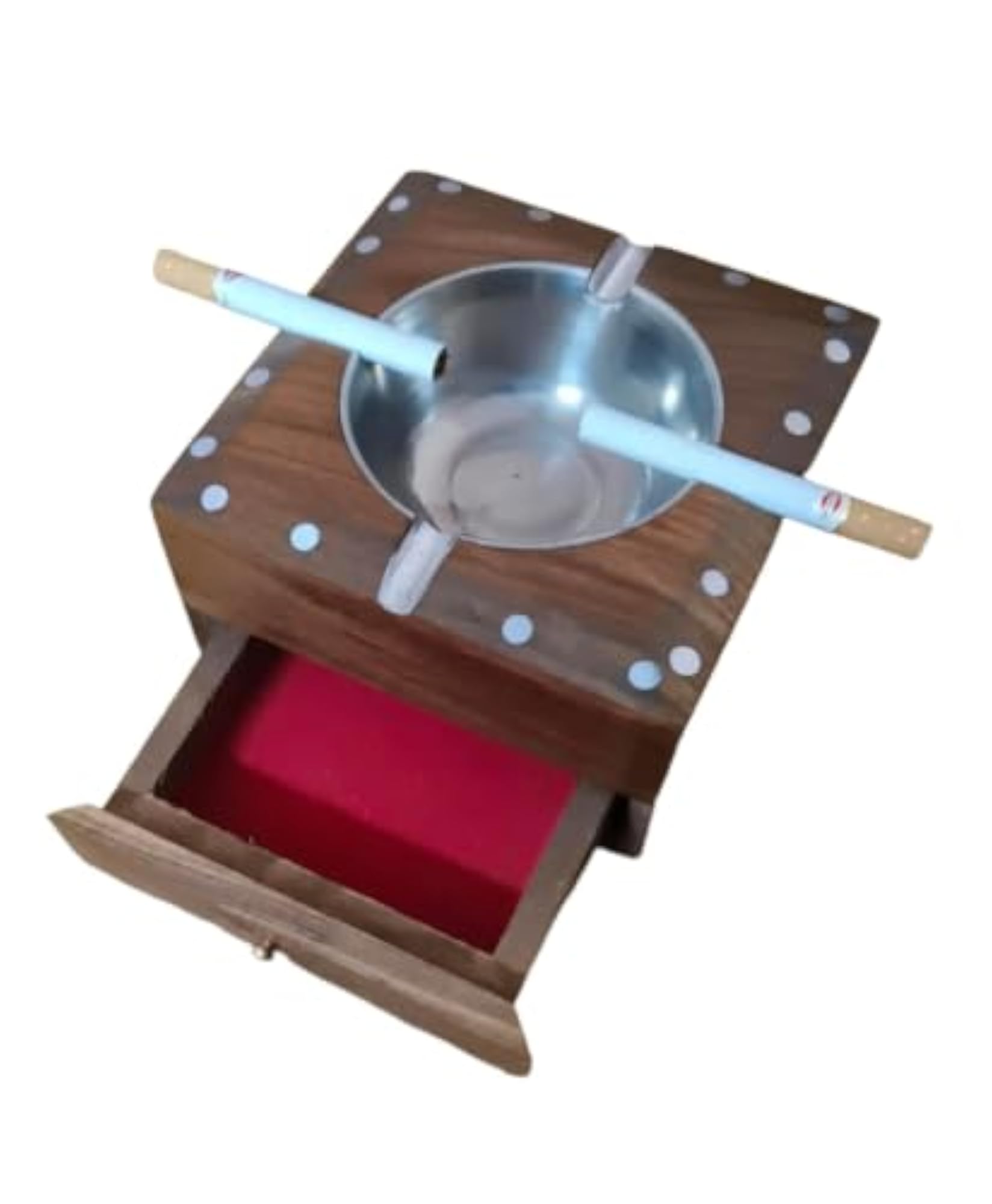 Daniel Handcrafted Sheesham Wood Cigarette Ashtray