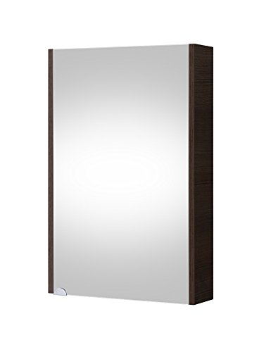 Planetmöbel Armario de baño con espejo (50 cm), color gris Cover