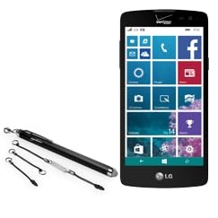 BoxWave Stylus Pen Compatible with LG Lancet - EverTouch Capacitive Stylus, Fiber Tip Capacitive Stylus Pen - Jet Black