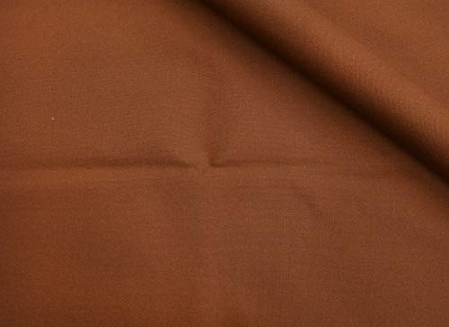 コスモテキスタイル 生地 帆布 11号 無地 綿100% 約92cm幅×1.1mカット Col.215 ブラウン AD70000
