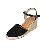 Daikascbny Sandales Orthopédique Femmes Antidérapantes Respirantes Sandales Compensées Espadrilles Femme Avec Talon Plateforme Chaussures Plage Élégantes Et Confortables Ete Sandale Mode Pas Cher