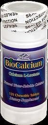 6 x BIO CALCIUM L-Lactate/Calcium Carbonate 120 TABLETS Water Soluble BioCalcium