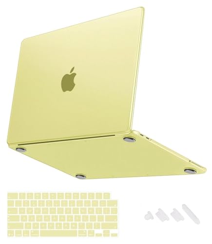 Image of Midkart Matte Finish Case Compatible with MacBook Neo 13 inch 2026 Release Model A3404 A18 Pro Chip Ultra Thin 3 in 1 Kit Exact Fit Fingerprints Resistant Protective Hard Shell Cover, Citrus Clear