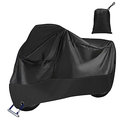 Funda para Moto, Funda de Bicicleta, Funda Protectora para Motocicleta, Exterior, Impermeable,Invierno,Verano,Oxford, con Agujero de Cerradura Polvo,Nieve,pour Moto,Scooter, 245 x 105 x 125 cm,XXL