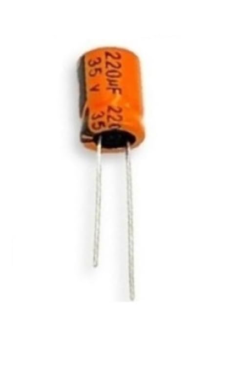 Image of Fixed Aluminum Radial Electrolytic Capacitors 220UF 35V - Pack of - 5