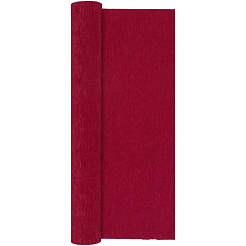 Crepe Paper Roll, Heavy Italian 180 G, 13.3 Sqft, Carmino Red #TOP1