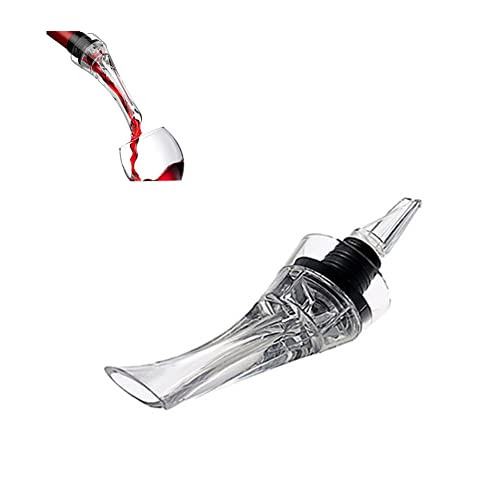 Aireador Vino Pourer, Decantador de Vino para Amantes del Vino, para Rojos y Vinos Blancos，Decantador Aireador de Vino Profesional Ideal para Fiestas y Eventos