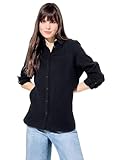 Bluse aus Baumwolle Cecil Damen Musselin Hemdbluse universal blue XXL