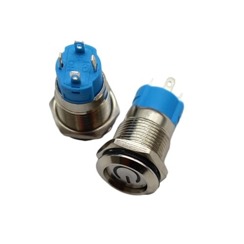 Interrupteur bouton-poussoir LED 16mm pour moderniser le tableau de bord auto 24V