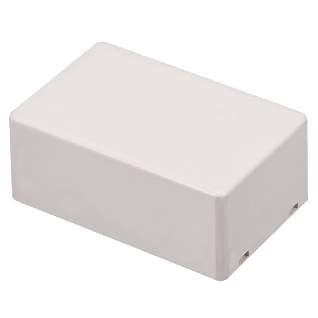 TOP-VIGOR 70x46 x29.5mm Mini Dustproof Electrical Junction Box, ABS Plastic Project Boxes for DIY Electronics Projects, Indoor Power Module Case, Instrument Case Box, White