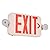 Red Exit Sign with Emergency Lights, Two LED Adjustable Head Emergency Exit Light with Battery Backup, Commercial Exit Signs for Business, UL-Listed, 6 Pack
