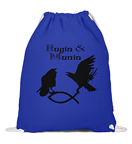 Gymsac en coton bleu royal idéal pour le sport et les loisirs