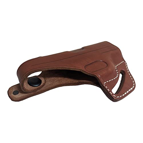 Sig P365 Owb Thumb Break Concealed Cary (Ccw) Holster, Right Hand Draw, 100% Genuine Leather & Handmade, Compatible With Sig P365, Ruger Lcp 380, Sw Bodyguard (Brown) #TOP3