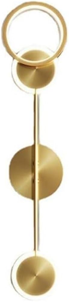 Applique murale LED or en fer brossé luminaire luxe de salon