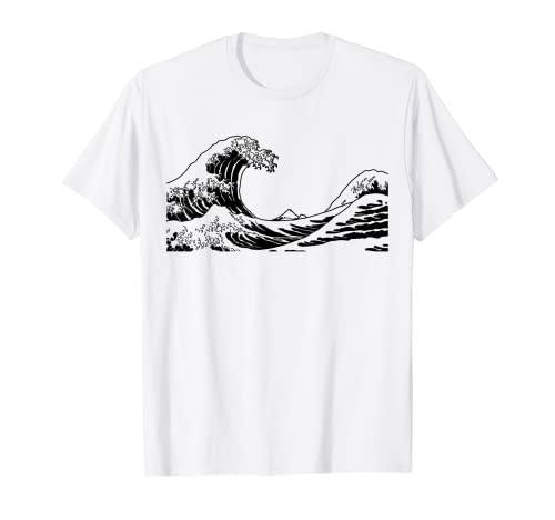Kanagawa Olas Arte Verano Surfista Playa Surf Japonés Surf Camiseta Cover