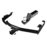HS Power Class 3 Trailer Hitch Receiver 2' with Loaded Ball Mount Compatible With...