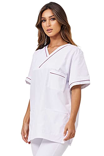 Leiber Schlupfjacke 1/2 Arm Clean Dress Damen - Weiß/Brombeer - Gr. I – Bild 3