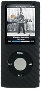 Atomik Components - New Ipod Nano 4G BLACK Silicone Case with adjustable armband