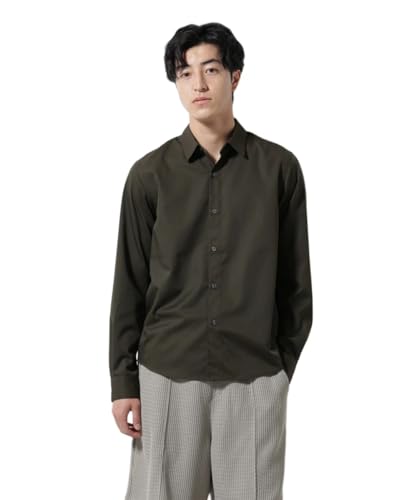 [ナノ・ユニバース] スタンダード レギュラーカラー シャツ 長袖 メンズ L 050 ブラウン 672-5220201