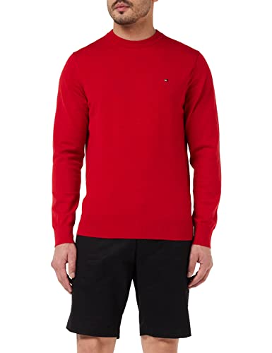 Preisvergleich Produktbild Tommy Hilfiger Herren Pullover 1985 ohne Kapuze, Rot (Primary Red), L