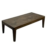 SUPERFICIE NATURALE: La struttura in legno finemente lavorata esalta la venatura e rende ogni tavolo un pezzo d'arredo unico e individuale.