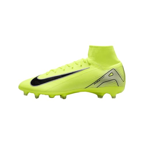 Nike Mercurial Superfly 10 Pro AG-Pro High-Top Soccer Cleats (HQ3161-700, Volt/Black) Size 10