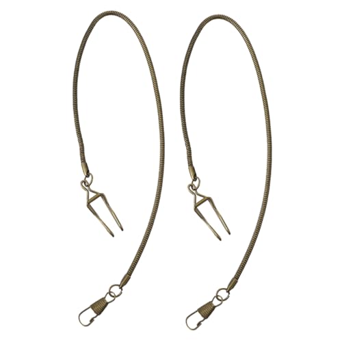 WOFASHPURET Pocket Watch Chain Metal Polished Finish Universal Fit Watch Prop for Men