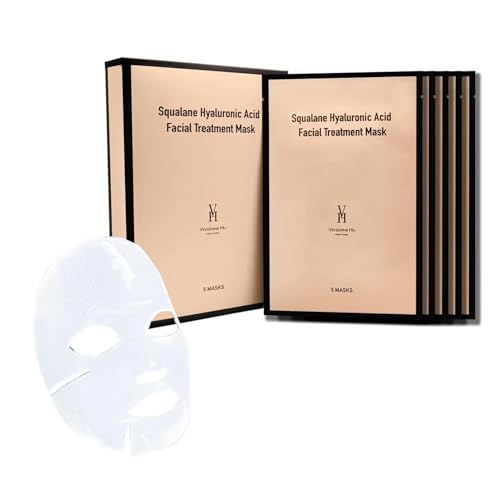 VivienneHu - Hyaluronic Acid Face Mask, Hydrating Face Masks Pack