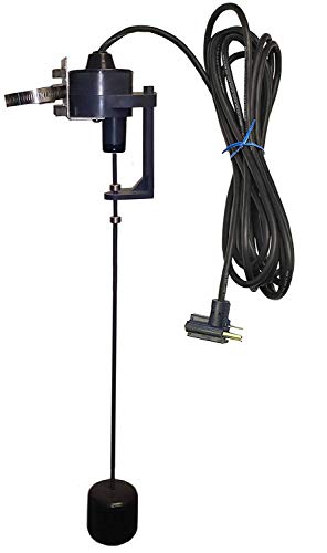 U-Go-Lucky Vertical Float Switch - 1' to 15' Pumping Range - Normally Open - 120 VAC Piggyback Plug - 10 Foot Cord
