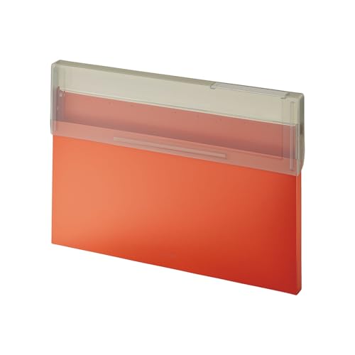 リヒトラブ Mutual コングレスケース A4 ヨコ コピー用紙150枚 テラコッタオレンジ A2071-4