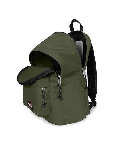 Image of EASTPAK Day Office - 31 L Laptop Backpack for 16-Inch Devices - Secure Business Durable Travel Carry-On, Bottle Pocket Holder, Dark Khaki
