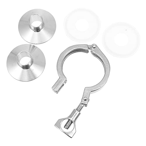 LALAFINA Sanitary Stainless Steel Clamp Kit Quick Install Set Tools for Home Brew Food Processing