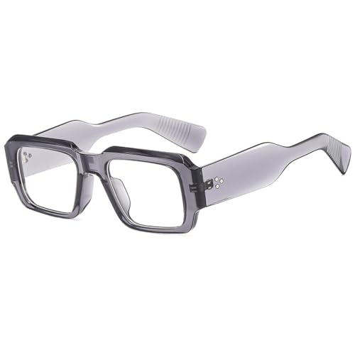Lunettes de soleil polygonales pour vos sorties en plein air style minimaliste gris clair