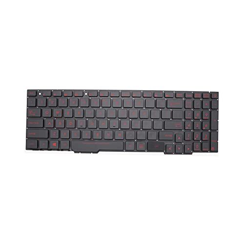 Abakoo Red US�L�[�{�[�h �o�b�N���C�g�t�� ASUS FX553VD FX53VD FX753VD FZ53V GL553 GL553V GL553VW ZX553VD ROG GL753 GL753V GL753V GL753VE GL753