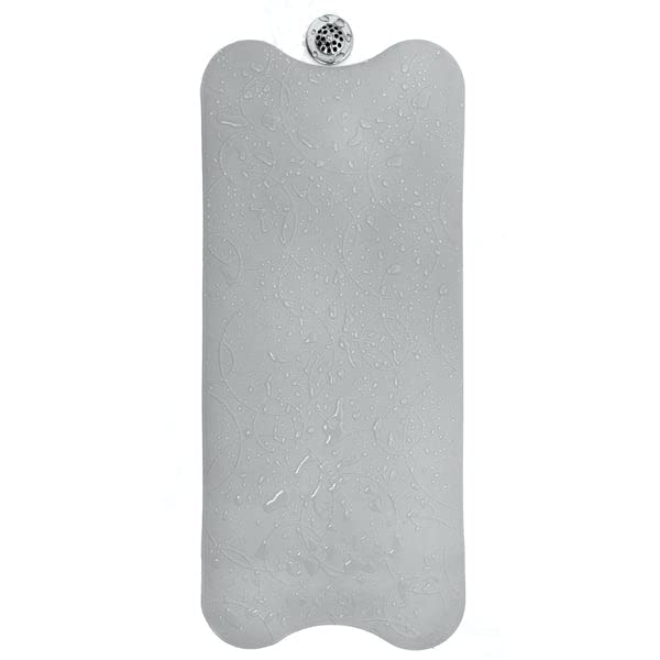 Image of Ubbi Cushioned Non-Slip Bath Mat for Baby, Powerful Suction Cups, Baby Bathtub Time Essentials, Gray