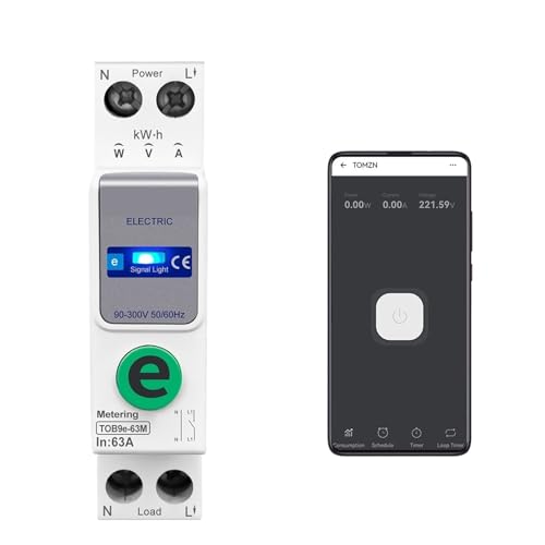 Compteur d'énergie WIFI disjoncteur intelligent 63A pour suivi KWh