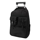 SIXRUN Rolling Backpack, 30L Vakuum-Kompressions-Reiserucksack mit Mehreren Fächern für...